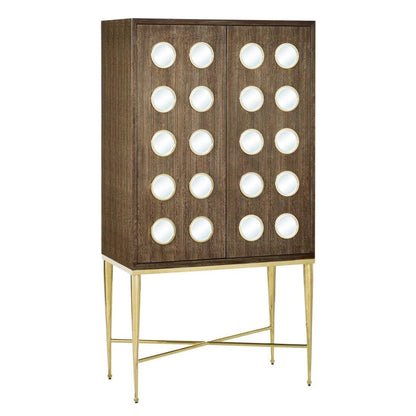 Mobiletto a 2 ante marrone fulvo