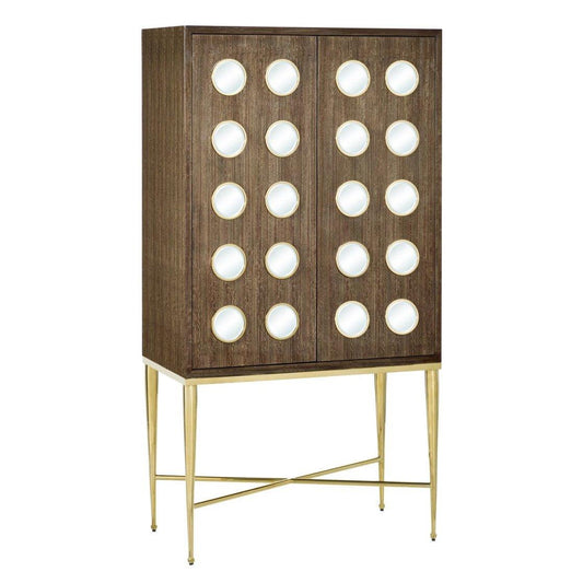 Mobiletto a 2 ante marrone fulvo