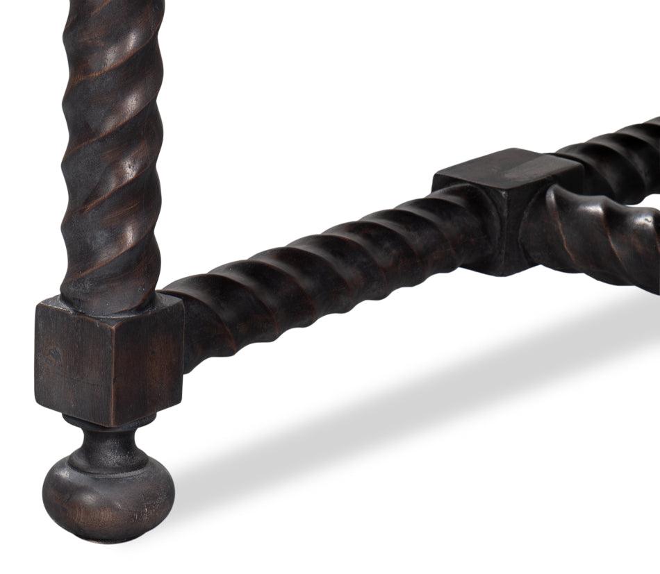 Tavolino da caffè con piano in marmo bianco orzo