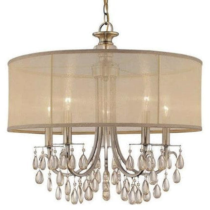 Lampadario a tamburo beige En Vogue