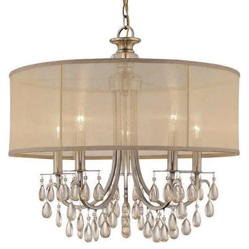 Lampadario a tamburo beige En Vogue