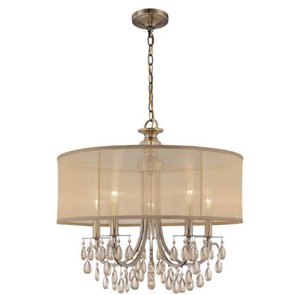 Lampadario a tamburo beige En Vogue