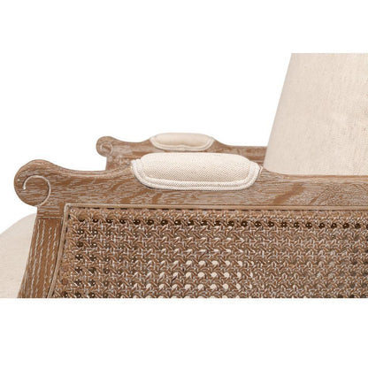 Sedia in tessuto costiero naturale beige