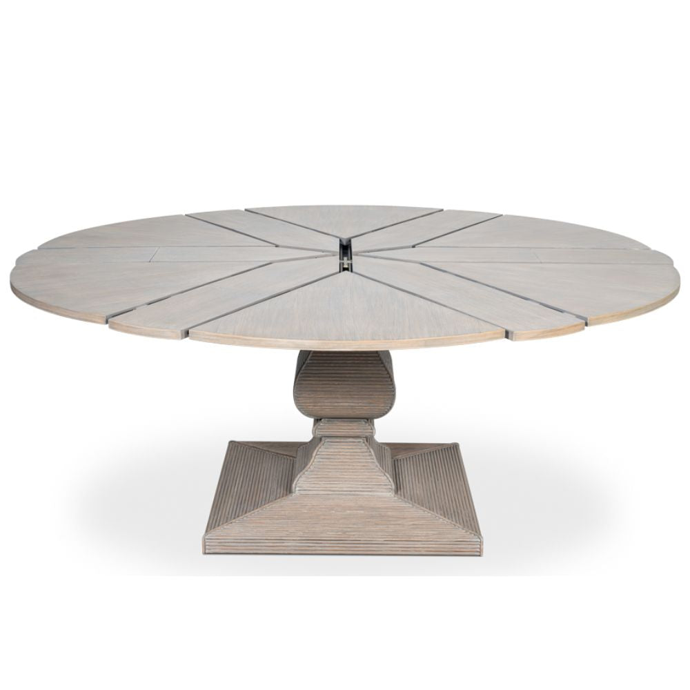 Tavolo da pranzo estensibile Equestrian Moonskin Jupe