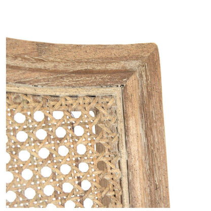 Sedie laterali con schienale in canna francese arcuato