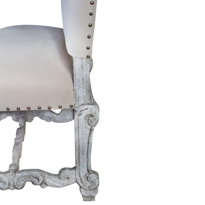 Sedia Bianca francese di prestigio