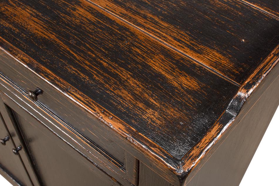 Credenza in stile country francese invecchiato Black Madigan