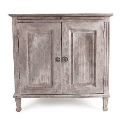 Mobiletto laterale Blanca bianco anticato