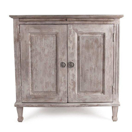 Mobiletto laterale Blanca bianco anticato