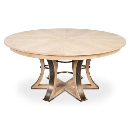 Tavolo da pranzo Tower Jupe in rovere sbiancato