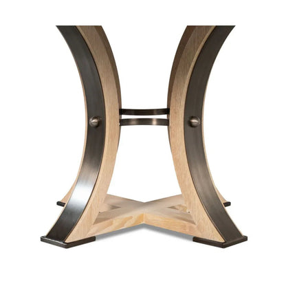 Tavolo da pranzo Tower Jupe in rovere sbiancato