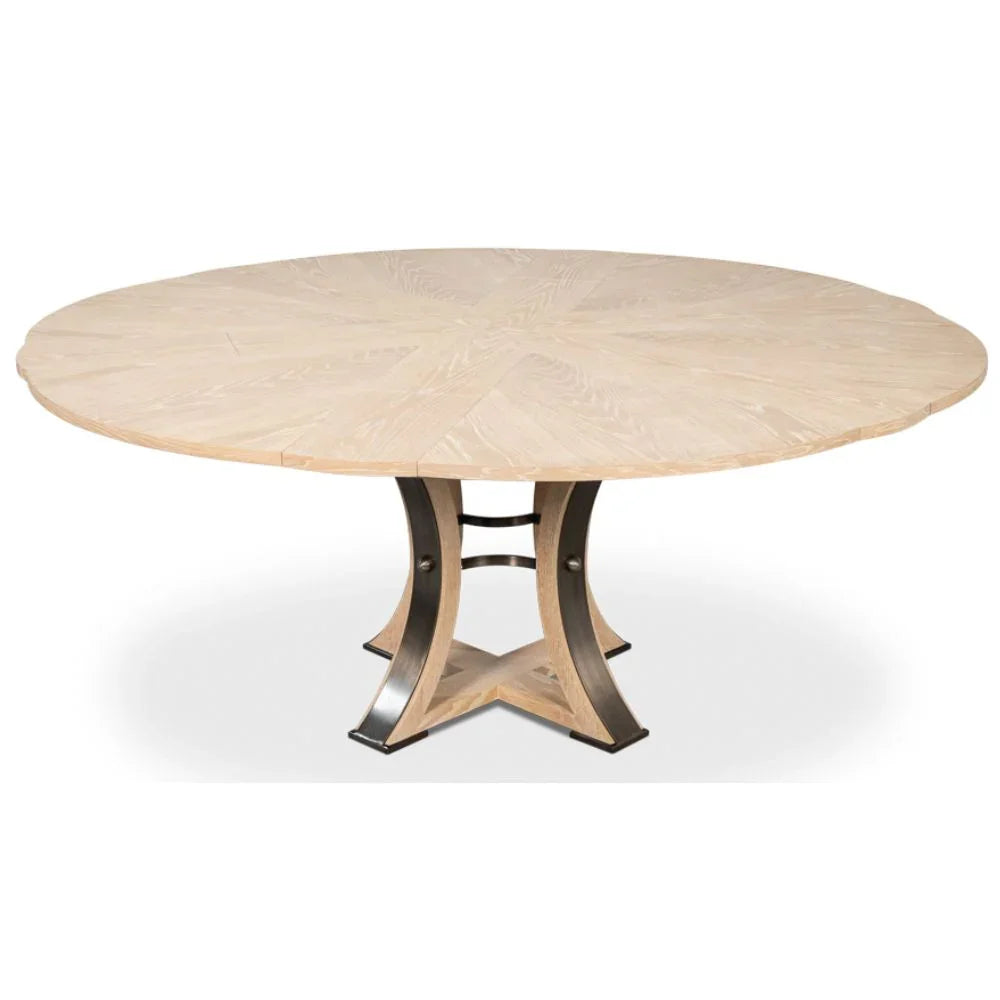 Tavolo da pranzo Tower Jupe in rovere sbiancato