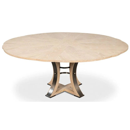 Tavolo da pranzo Tower Jupe in rovere sbiancato