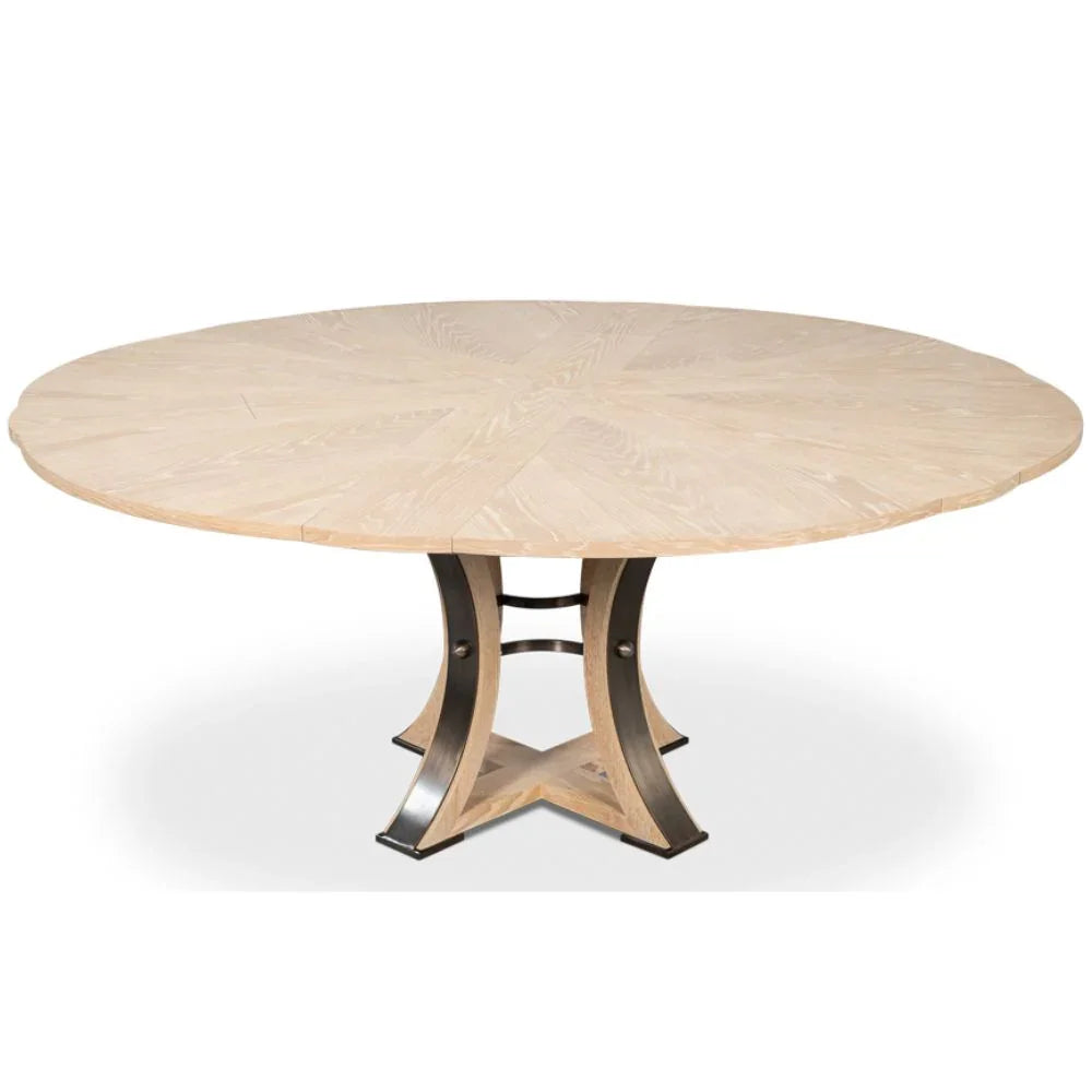 Tavolo da pranzo Tower Jupe in rovere sbiancato