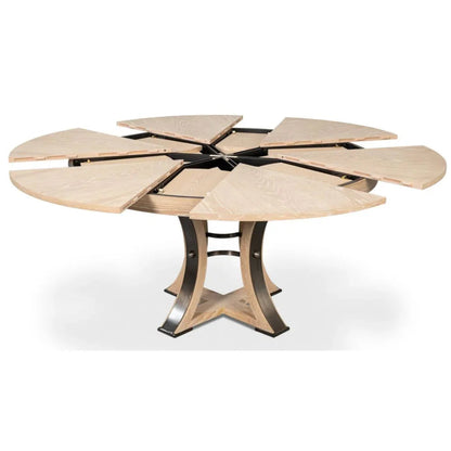 Tavolo da pranzo Tower Jupe in rovere sbiancato