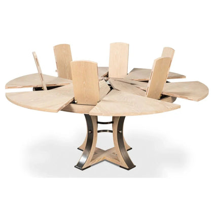 Tavolo da pranzo Tower Jupe in rovere sbiancato