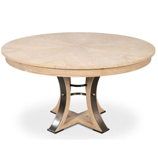 Tavolo da pranzo Tower Jupe in rovere sbiancato