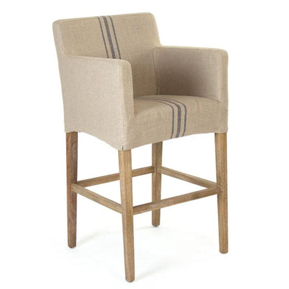 Sgabelli da bar Avignon a righe blu