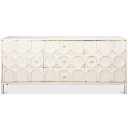 Credenza geometrica Brie White
