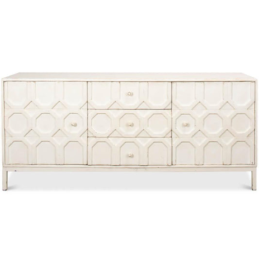 Credenza geometrica Brie White