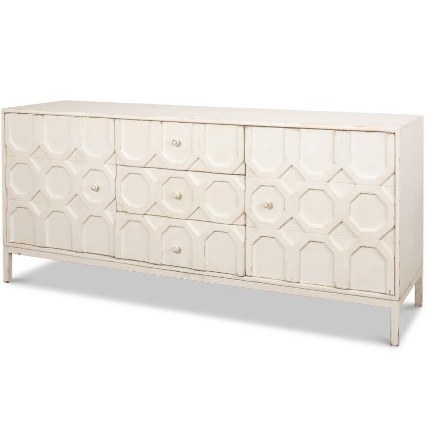 Credenza geometrica Brie White