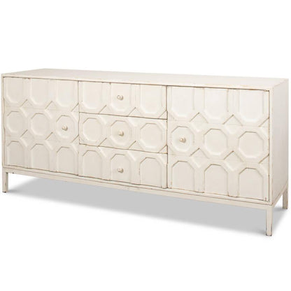 Credenza geometrica Brie White