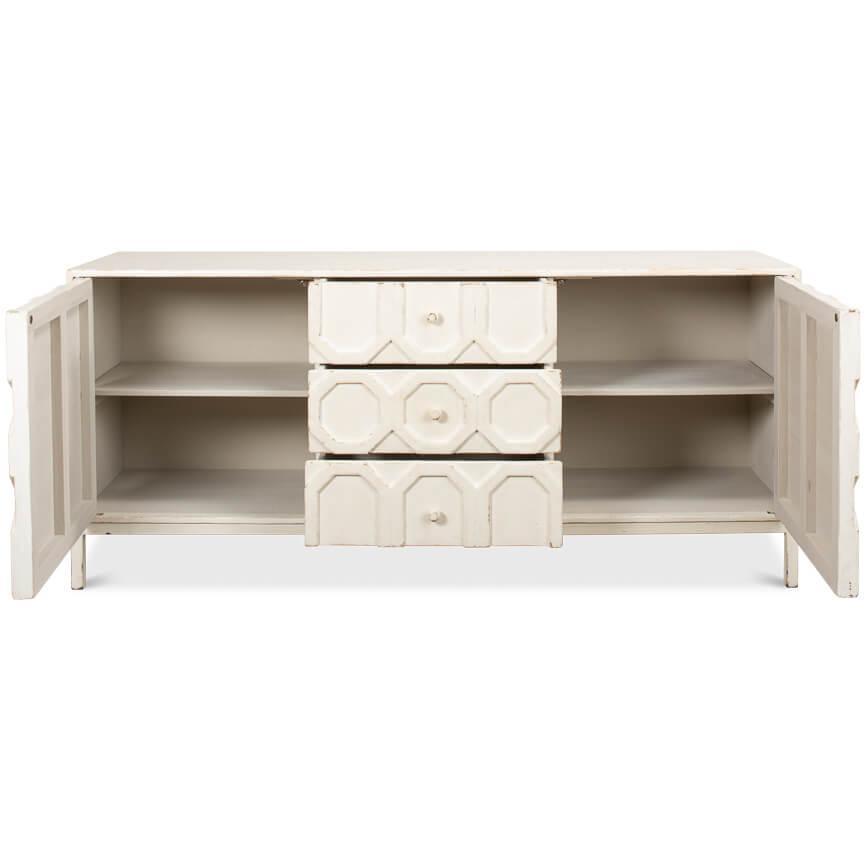 Credenza geometrica Brie White