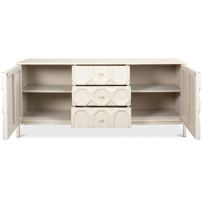 Credenza geometrica Brie White