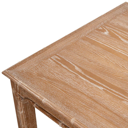 Tavolo da pranzo con bordo in bambù