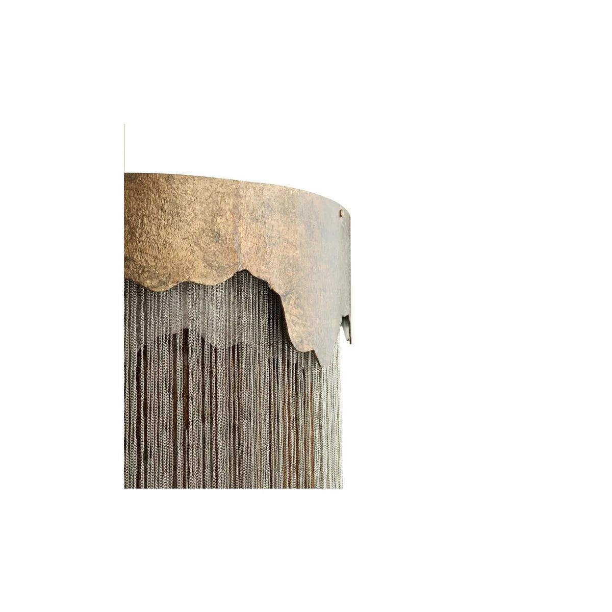 Lampadario a goccia contemporaneo in bronzo a più livelli