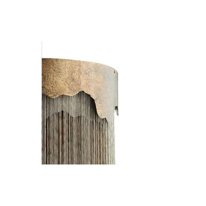 Lampadario a goccia contemporaneo in bronzo a più livelli