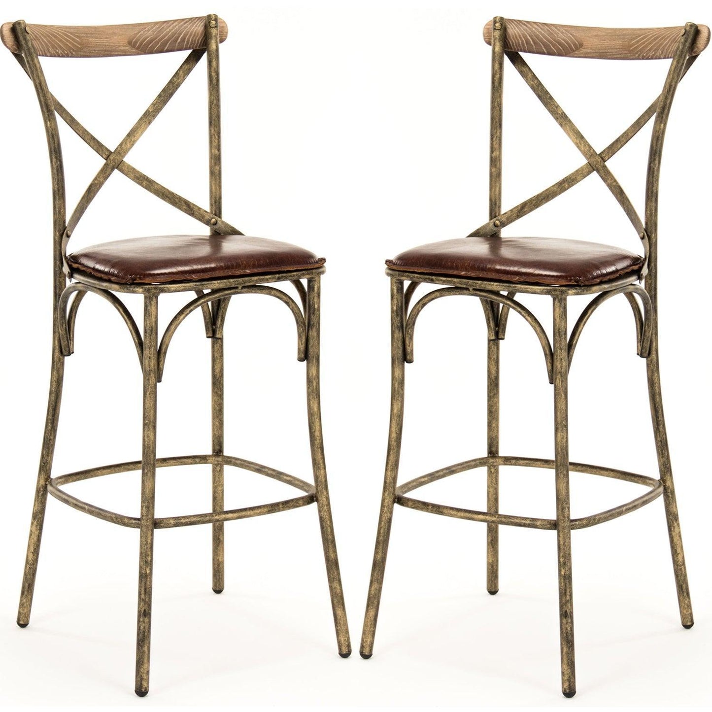 Sgabelli da bar bronzati