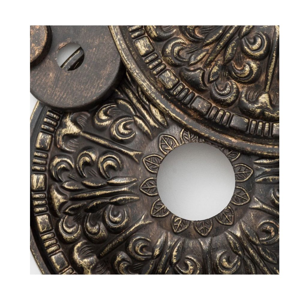 Lampadario in bronzo con cristalli del mercato parigino