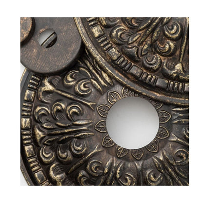 Lampadario in bronzo con cristalli del mercato parigino