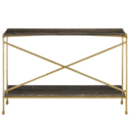 Tavolino decorativo in marmo color oro Cappuccino