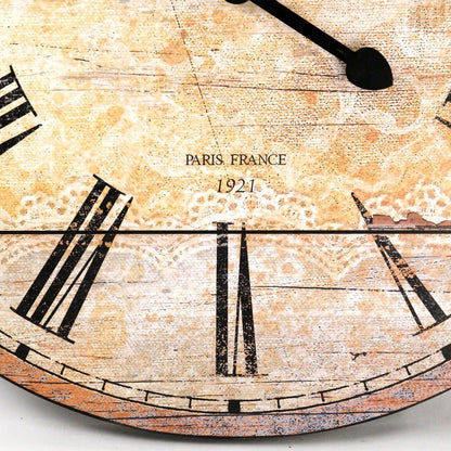Orologio da parete in legno Café de Paris