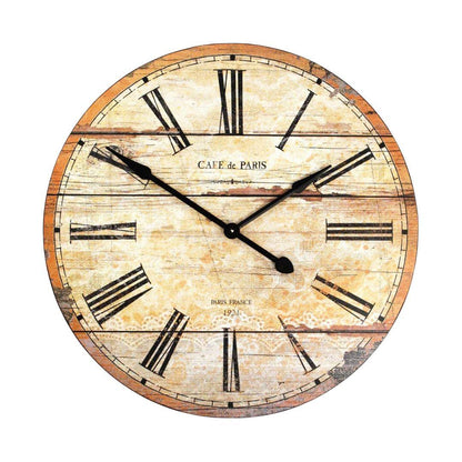 Orologio da parete in legno Café de Paris