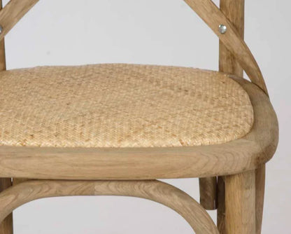 Sgabello da bar parigino in rovere naturale