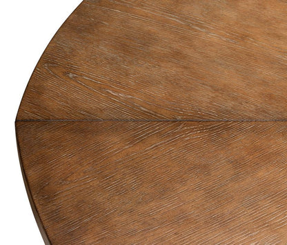 Tavolo da pranzo casual in Jupe marrone visone