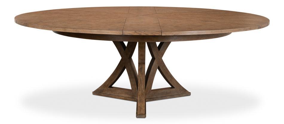 Tavolo da pranzo casual in Jupe marrone visone