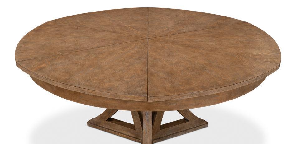 Tavolo da pranzo casual in Jupe marrone visone