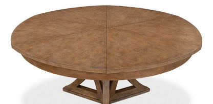 Tavolo da pranzo casual in Jupe marrone visone