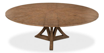 Tavolo da pranzo casual in Jupe marrone visone