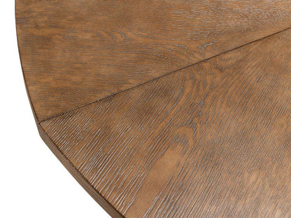 Tavolo da pranzo casual in Jupe marrone visone