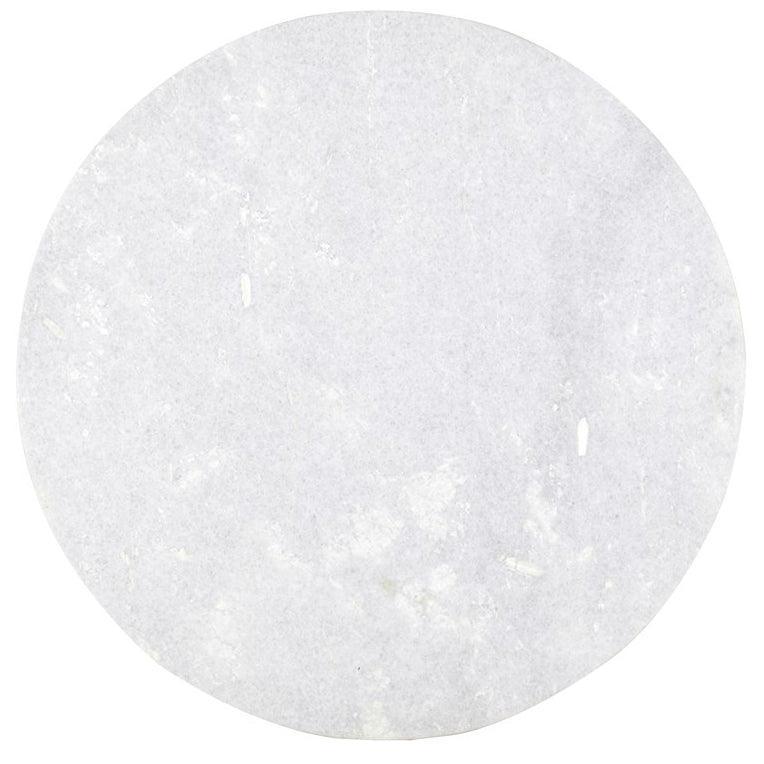 Tavolino da cocktail in marmo bianco Chantale