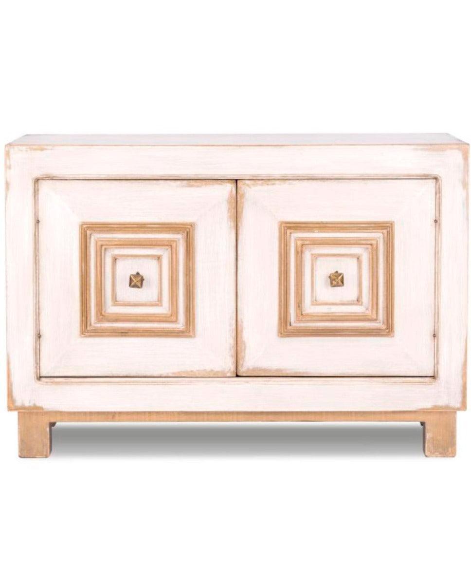 Credenza Chelsea invecchiata color crema