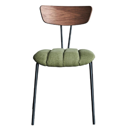 Sedie laterali verdi di metà secolo - Coppia