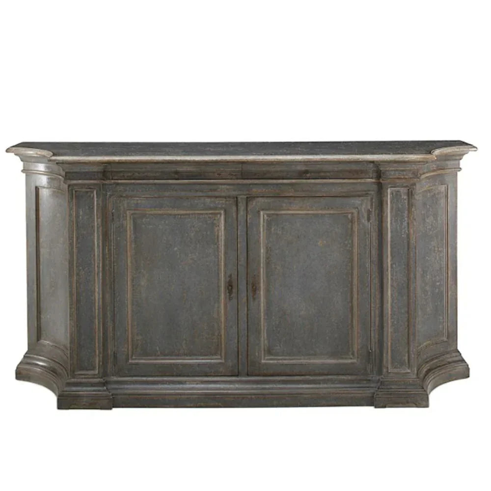 Credenza curva in peltro Claude