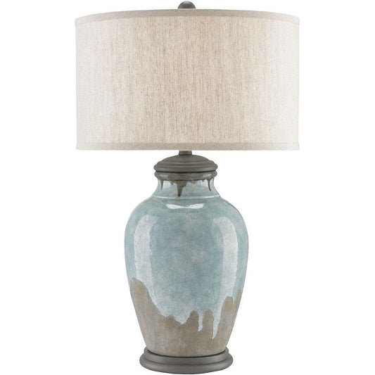 Lampada da tavolo blu costiera