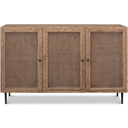 Credenza a 3 ante in rovere marrone costiero 